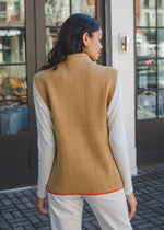 THML Catalinas Sweater Vest - Camel-***FINAL SALE***-Hand In Pocket