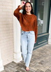 Velvet Heart Geri Cropped Dolman Sleeve Sweater-Hand In Pocket