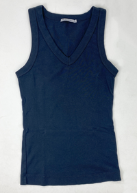 Michael Stars Maya V Neck Tank - Oxide-Hand In Pocket