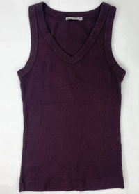 Michael Stars Maya V Neck Tank - Oak-Hand In Pocket