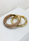 Latte Stack Stretch Bracelet-latte/gold/carmel-Hand In Pocket