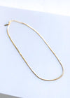 Farrah B Simple Soul Necklace - Gold-Hand In Pocket