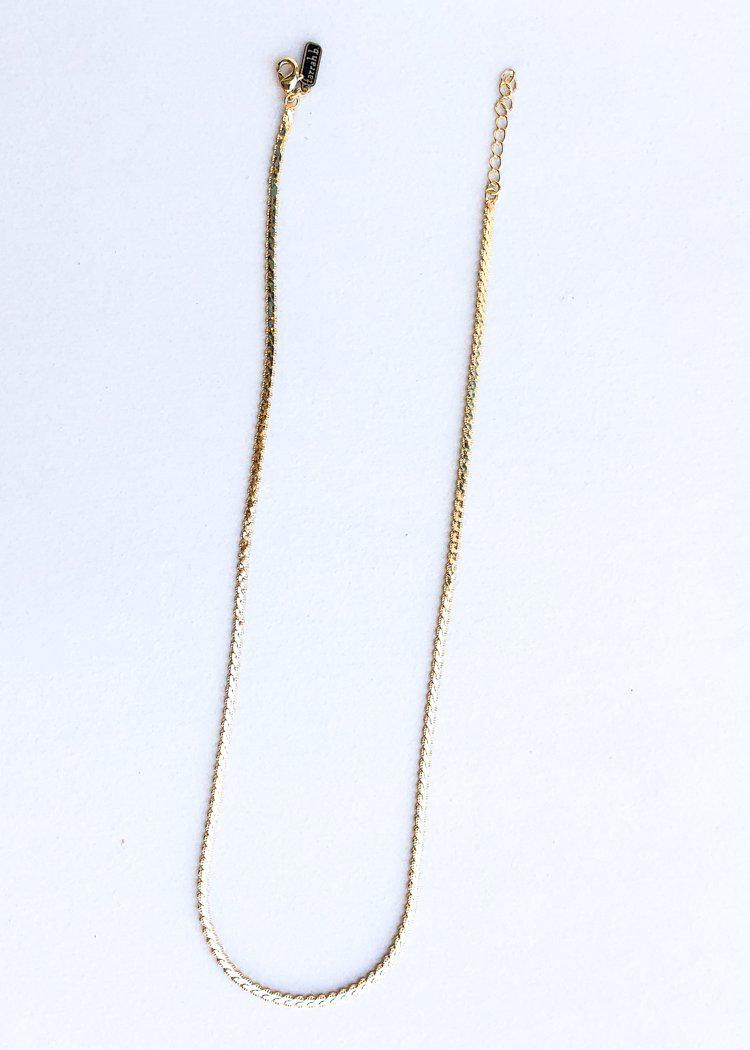 Farrah B Simple Soul Necklace - Gold-Hand In Pocket