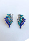 Lolita Wing Earrings - Blue-Hand In Pocket