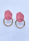 Tropea Post Earrings- Blush-Hand In Pocket