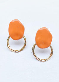 Tropea Post Earrings- Rust-Hand In Pocket