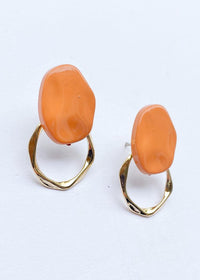 Tropea Post Earrings- Rust-Hand In Pocket