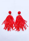 Ravello Fringe Drops- Red-Hand In Pocket