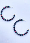 Playa Hoops- Black/Multi-Hand In Pocket