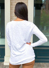 Bobi Long Sleeve Scoop Neck Twist Front Tee-***FINAL SALE***-Hand In Pocket