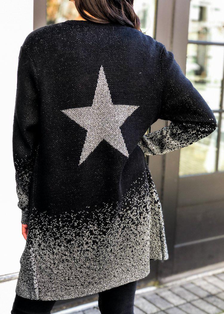 Saints "Metallic Star" Cardigan-***FINAL SALE***-Hand In Pocket