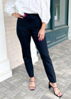 Spanx The Perfect Black Pant- Slim Straight-Hand In Pocket