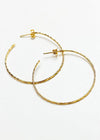 Monica Gold Hoops - Gold-Hand In Pocket