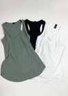 Bobi Ribbed Hem RacerBack Tank - ***FINAL SALE***-Hand In Pocket