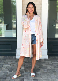 Karlie Lanai Floral Kimono ***FINAL SALE***-Hand In Pocket