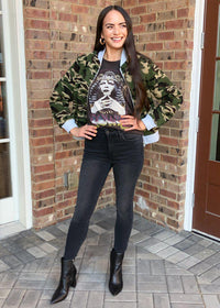 Chaser Teddy Camo Bomber Jacket ***FINAL SALE***-Hand In Pocket