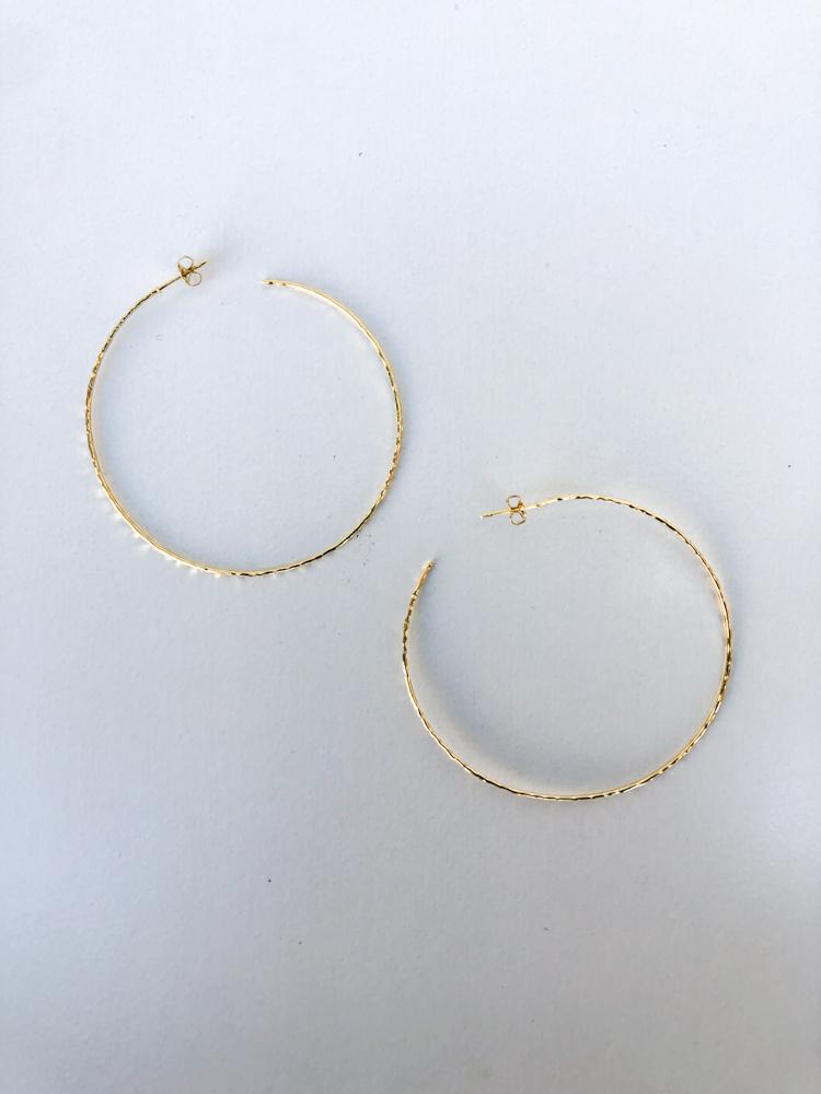 Prime Gold Hoops - Gold-Hand In Pocket