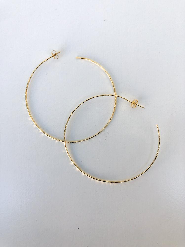 Prime Gold Hoops - Gold-Hand In Pocket