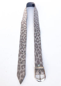 JJ Winters Kacey Belt - Silver Leopard-Hand In Pocket