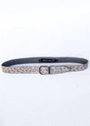 JJ Winters Kacey Belt - Silver Leopard-Hand In Pocket