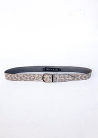 JJ Winters Kacey Belt - Silver Leopard-Hand In Pocket