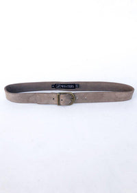 JJ Winters Kacey Suede Belt - Elephant-Hand In Pocket