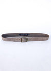 JJ Winters Kacey Suede Belt - Elephant-Hand In Pocket