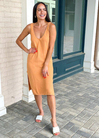 Kamari Knit Dress - Sandstone ***FINAL SALE***-Hand In Pocket