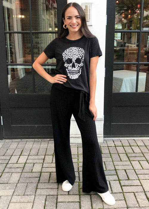 Chaser Wild Skull Graphic Tee-Black-Hand In Pocket