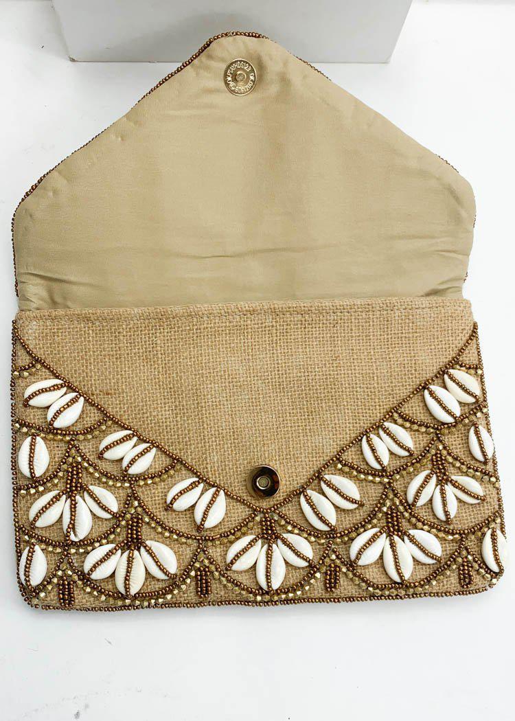 Jakarta Puka Shell Clutch-Hand In Pocket