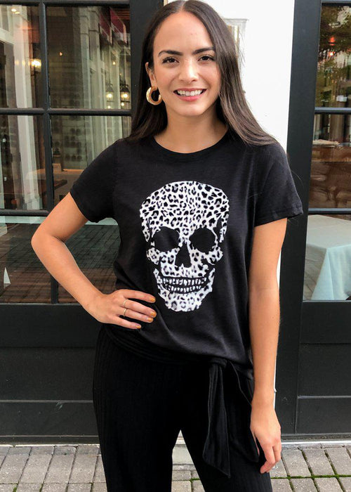 Chaser Wild Skull Graphic Tee-Black-Hand In Pocket