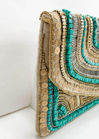 Lombok Beaded Clutch-Hand In Pocket