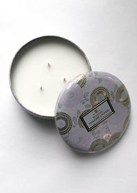 Voluspa 3 Wick Tin Candle - Panjore Lychee-Hand In Pocket