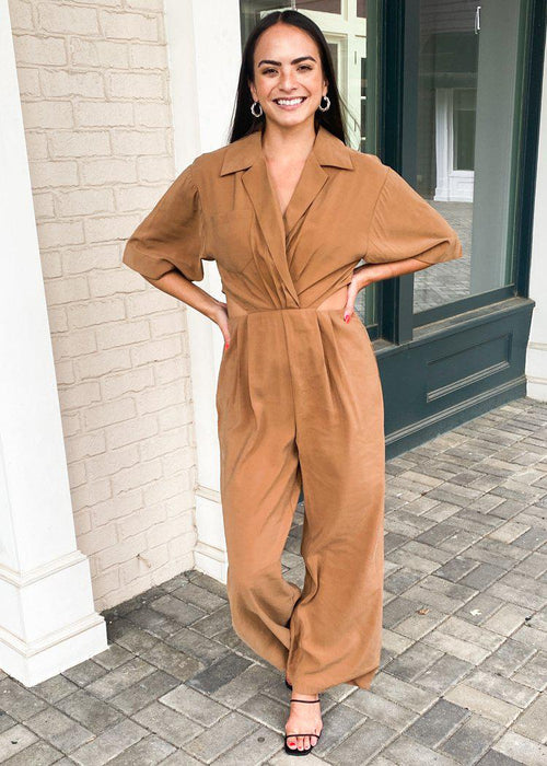 Devonport Cut Out Jumpsuit-***FINAL SALE***-Hand In Pocket