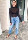 Zadie Semi Sheer Turtleneck***FINAL SALE*** |-Hand In Pocket