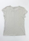 Michael Stars Trudy Tee- Ecru-Hand In Pocket