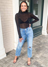 Zadie Semi Sheer Turtleneck***FINAL SALE*** |-Hand In Pocket