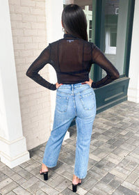 Zadie Semi Sheer Turtleneck***FINAL SALE*** |-Hand In Pocket