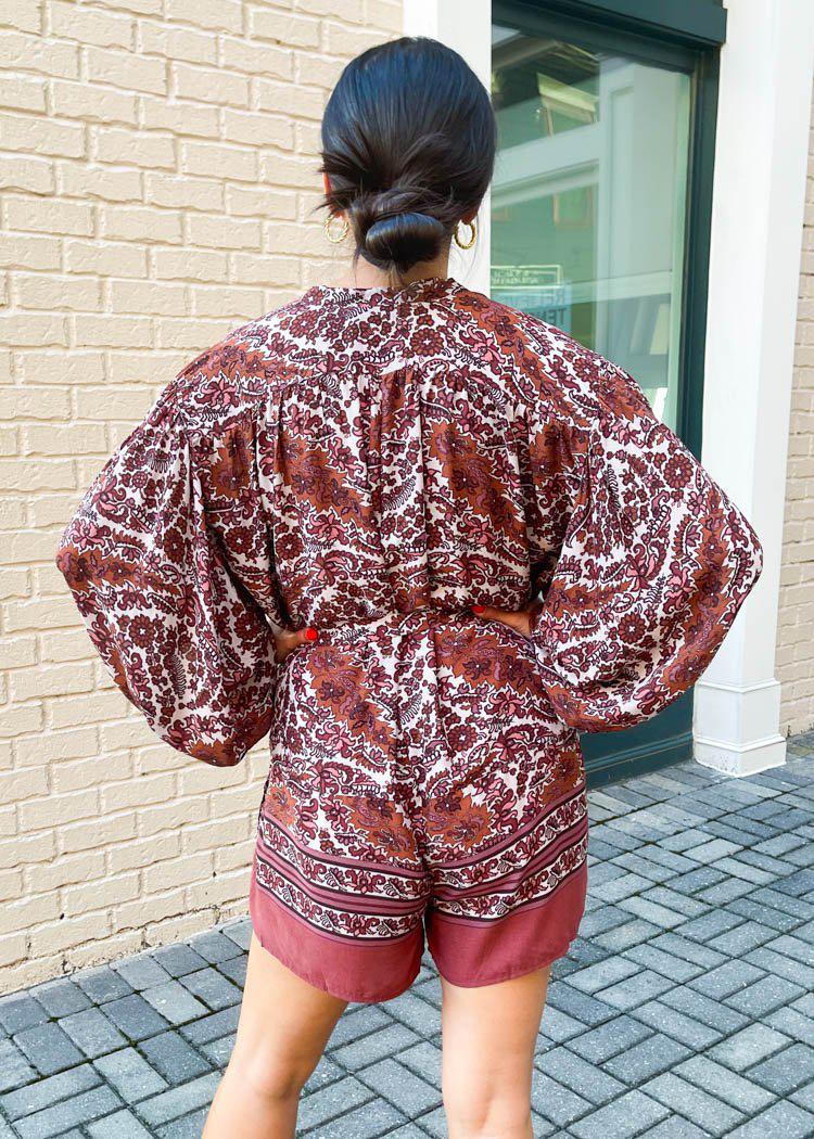 Osaka Floral Romper-***FINAL SALE***-Hand In Pocket