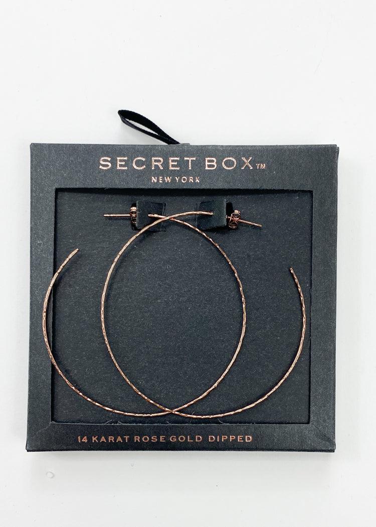 Prime Gold Hoops - Rose Gold-Hand In Pocket