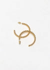 BRACHA Roma Large Ball Hoops -Gold-Hand In Pocket