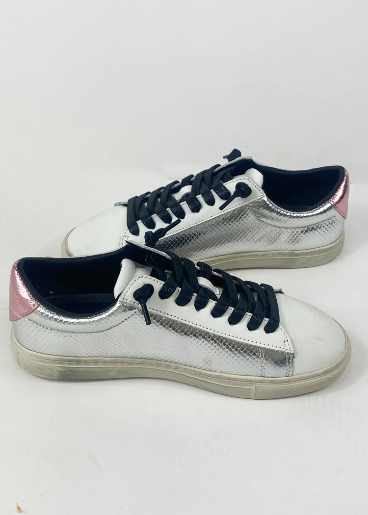 Vintage Aimee Chrome Sneaker-***FINAL SALE*** ***FINAL SALE***-Hand In Pocket