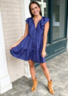 Kalmer Ruffle Sleeve Poplin Dress ***FINAL SALE***-Hand In Pocket