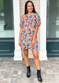 Karlie Poppy Floral Print Shift Dress ***FINAL SALE***-Hand In Pocket