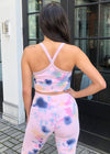 Chaser Lounge Knit Cross back Cami Bralette - Confetti Tie Dye***FINAL SALE***-Hand In Pocket