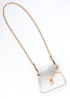 Clearly Tatum Clear Gold Purse-***FINAL SALE***-Hand In Pocket