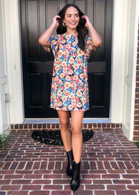 Karlie Poppy Floral Print Shift Dress ***FINAL SALE***-Hand In Pocket