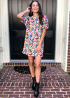 Karlie Poppy Floral Print Shift Dress ***FINAL SALE***-Hand In Pocket