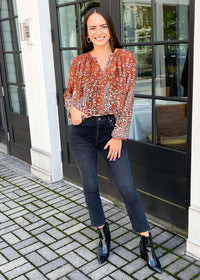 See U Soon Abriana Leopard Print Blouse-***FINAL SALE***-Hand In Pocket