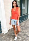 Z Supply Sirena Ribbed Tank-Chili***FINAL SALE***-Hand In Pocket